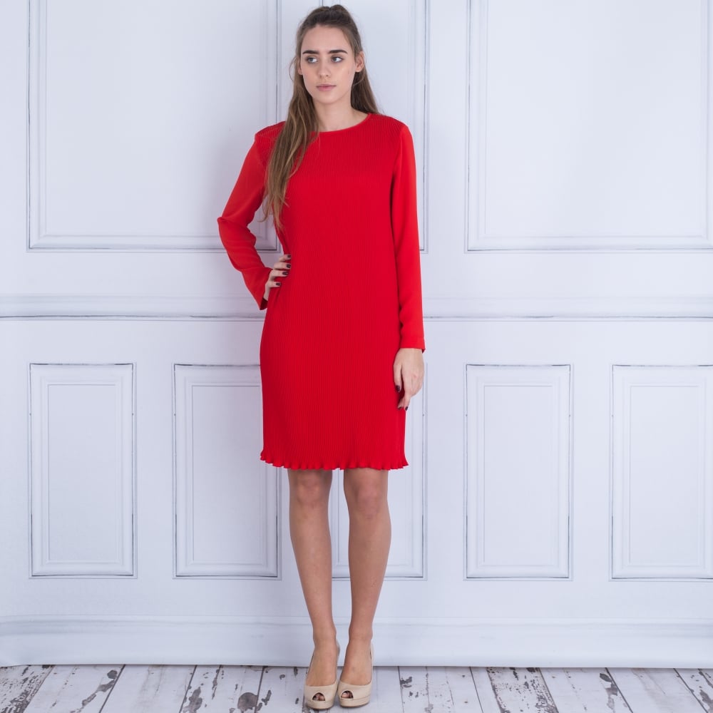 Marc Cain Pleat Dress Red – SisterOnlinestore