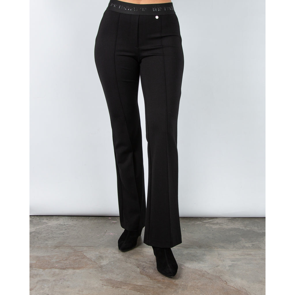 Robell Joella Pull On Houndstooth Smart Trouser Cream/camel