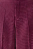 Oui Soft Pull On Wide Leg Cord Trouser Berry 3912
