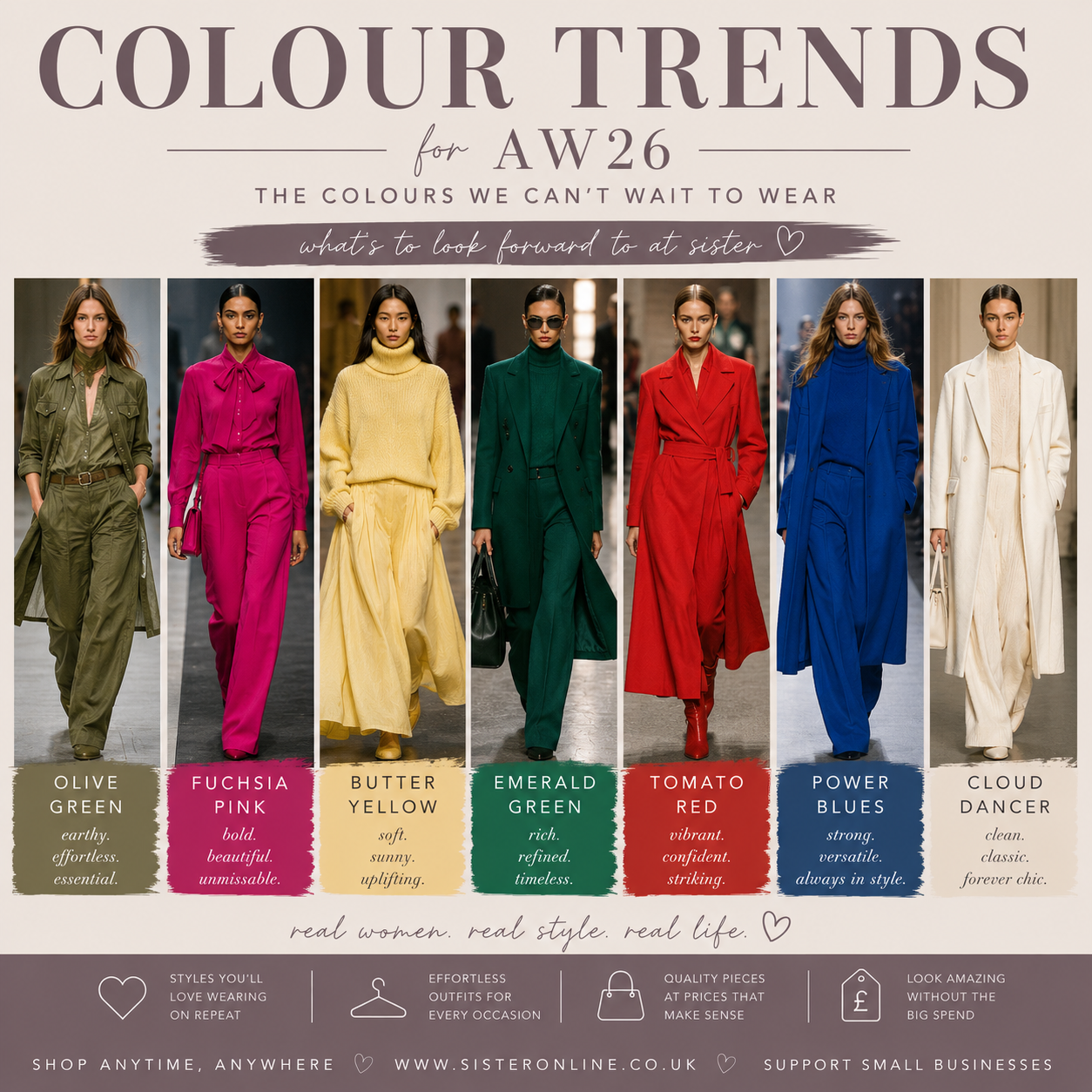 AW26 Colour Trends | Autumn Winter Fashion 2026 | Sister ...
