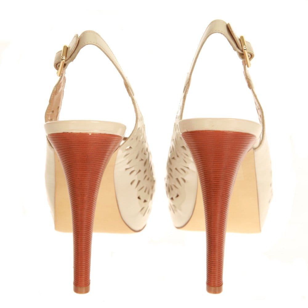 Bruno Premi Sling Back Heel With Peep Toe Latte