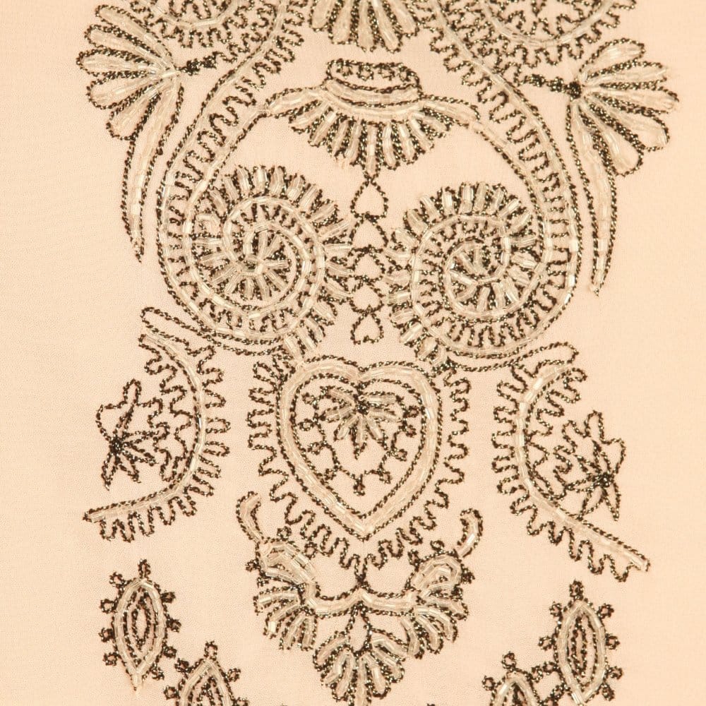 Day Birgir Et Mikkelsen Sleeveless Silk Embroidered Dress Nude/Black