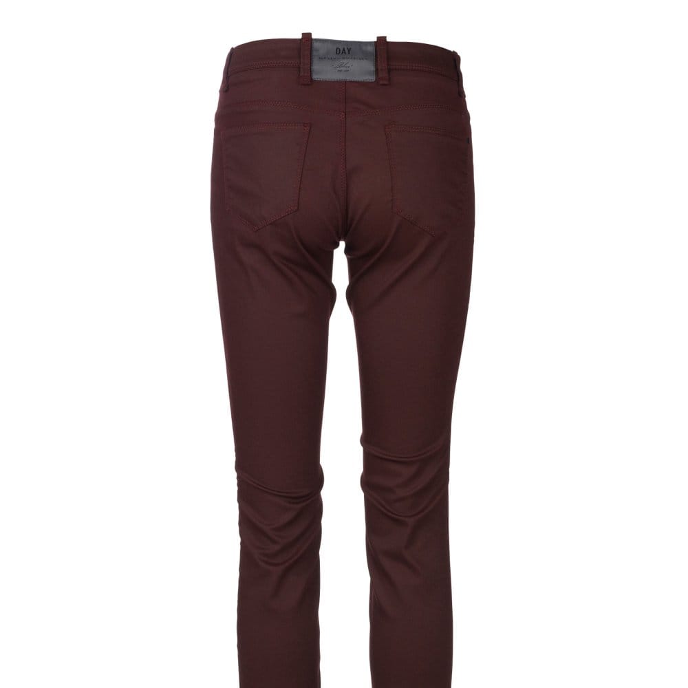 Day Birgir Et Mikkelsen Waxed Jeans Burgundy