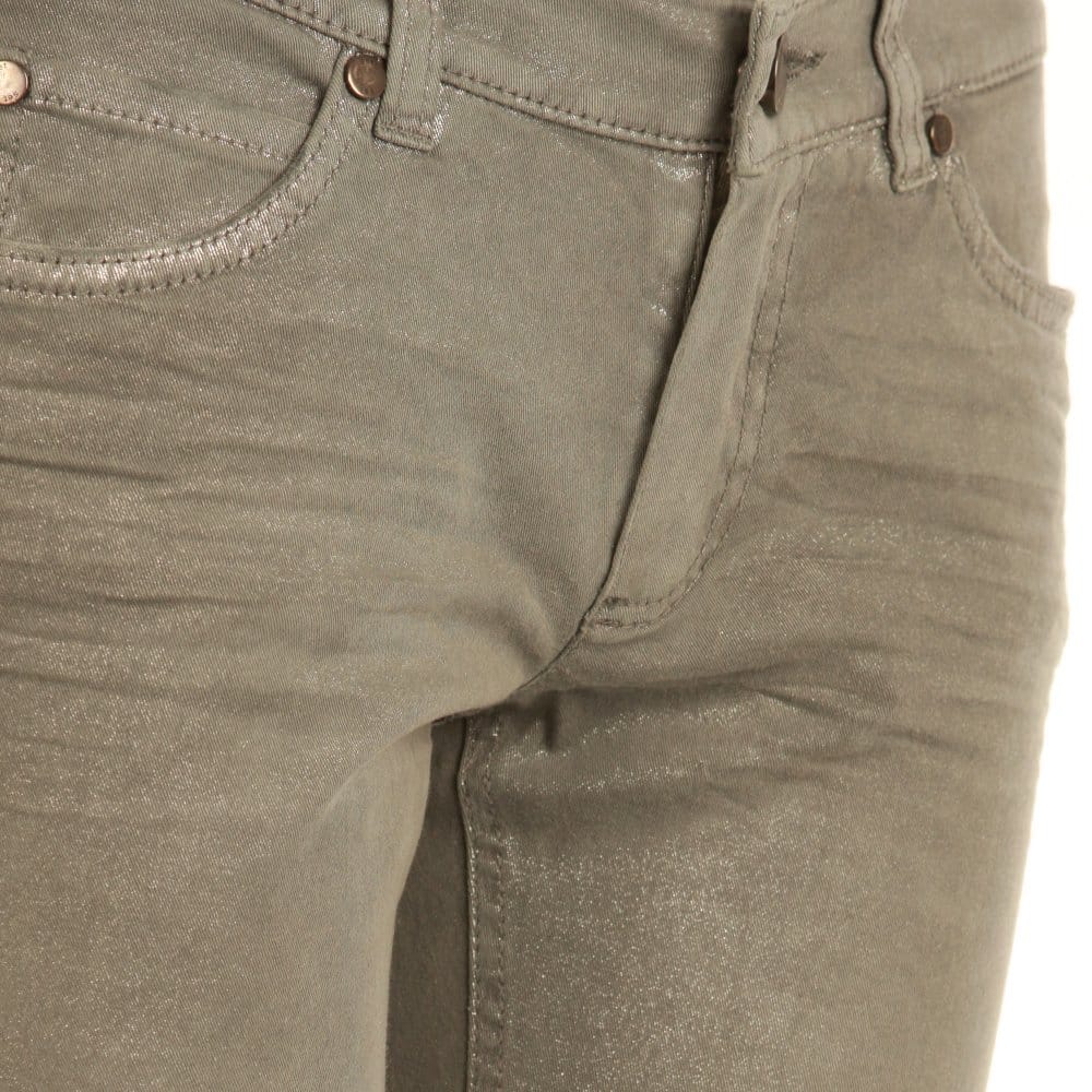 SET Skinny Jeans Silver/Green