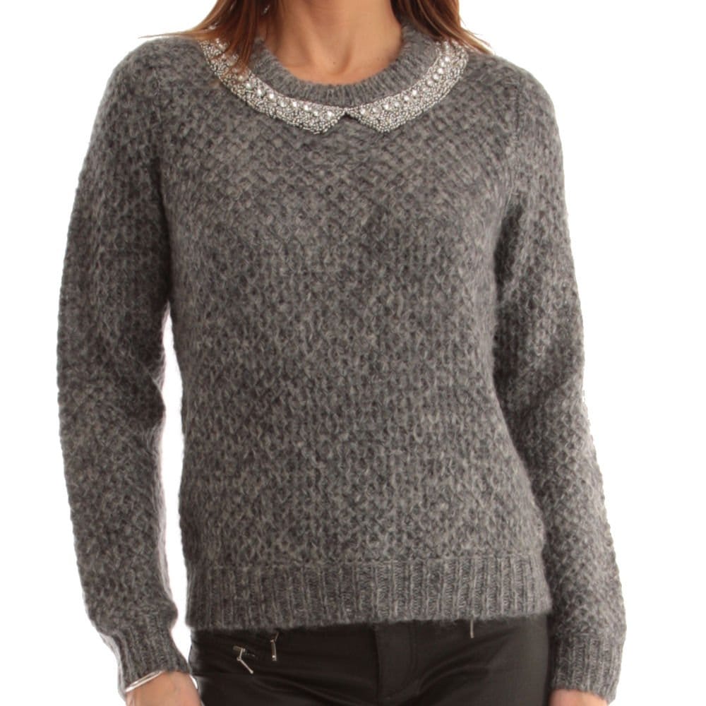 Jeff Marvel Sequin Knit Jumper Grey
