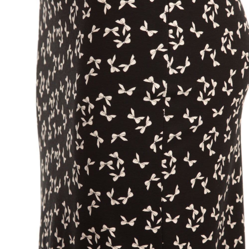 Riani Bow Print Skirt Black/Cream