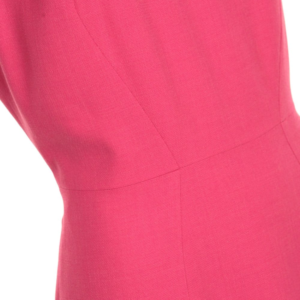 Hugo Boss Black Daggy Fitted Square Neck Dress Fuchsia