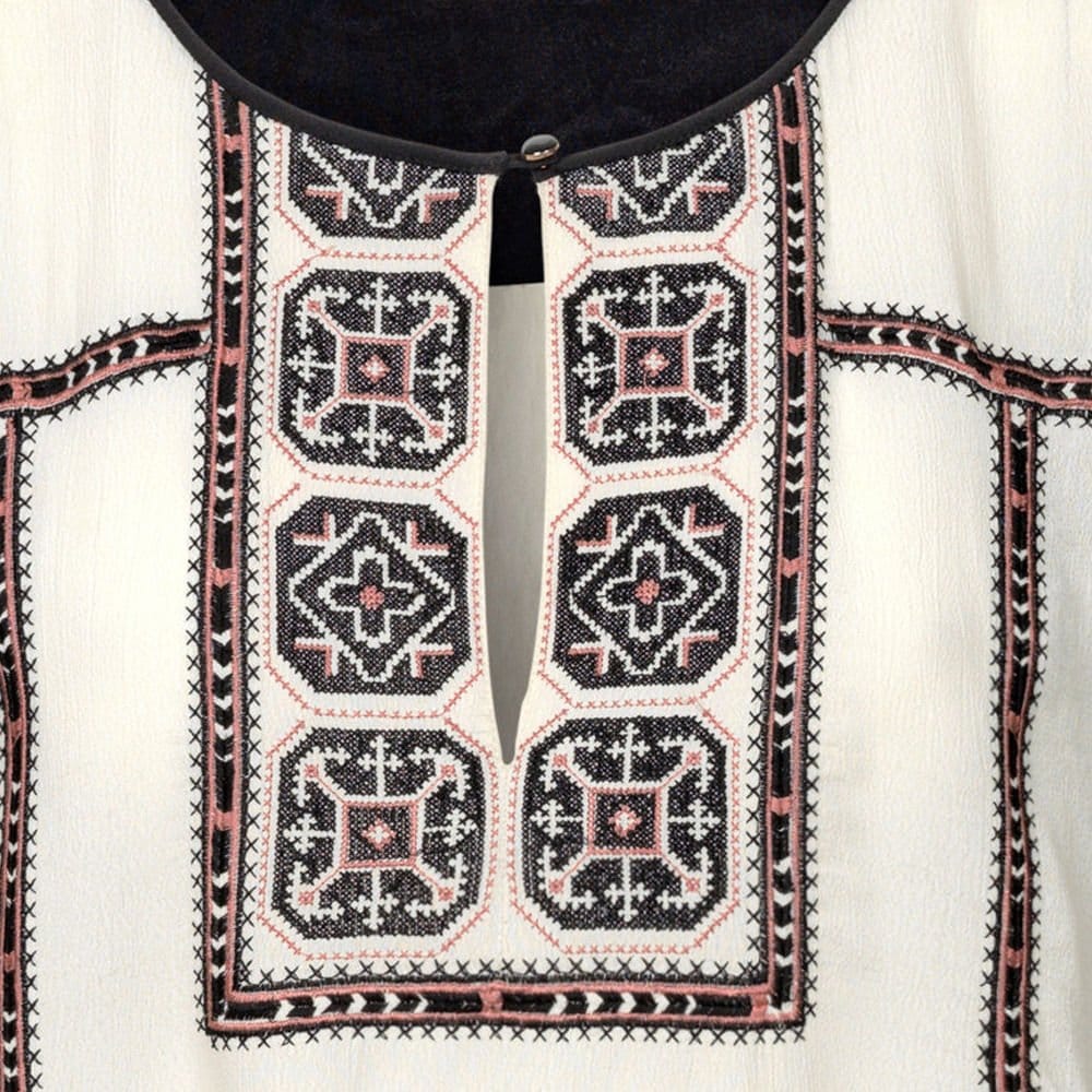 Day Birgir Et Mikkelsen Aztec Cap Sleeve Blouse Cream