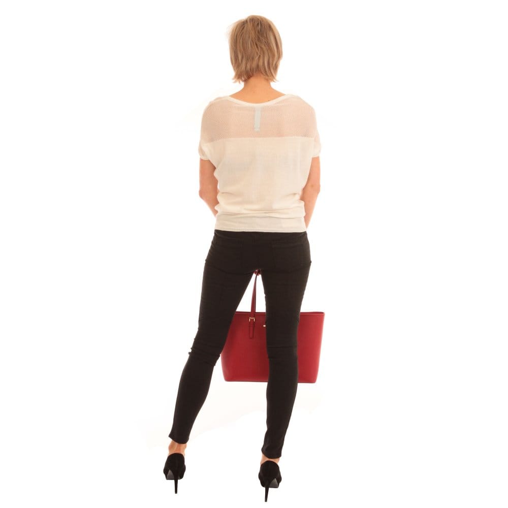 Pinko Fine Knit Top Off White