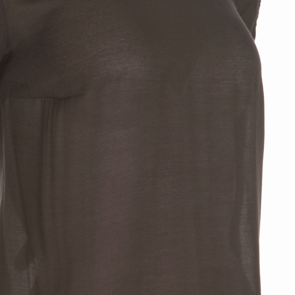 SET Lace Sleeve Cotton Blouse Black