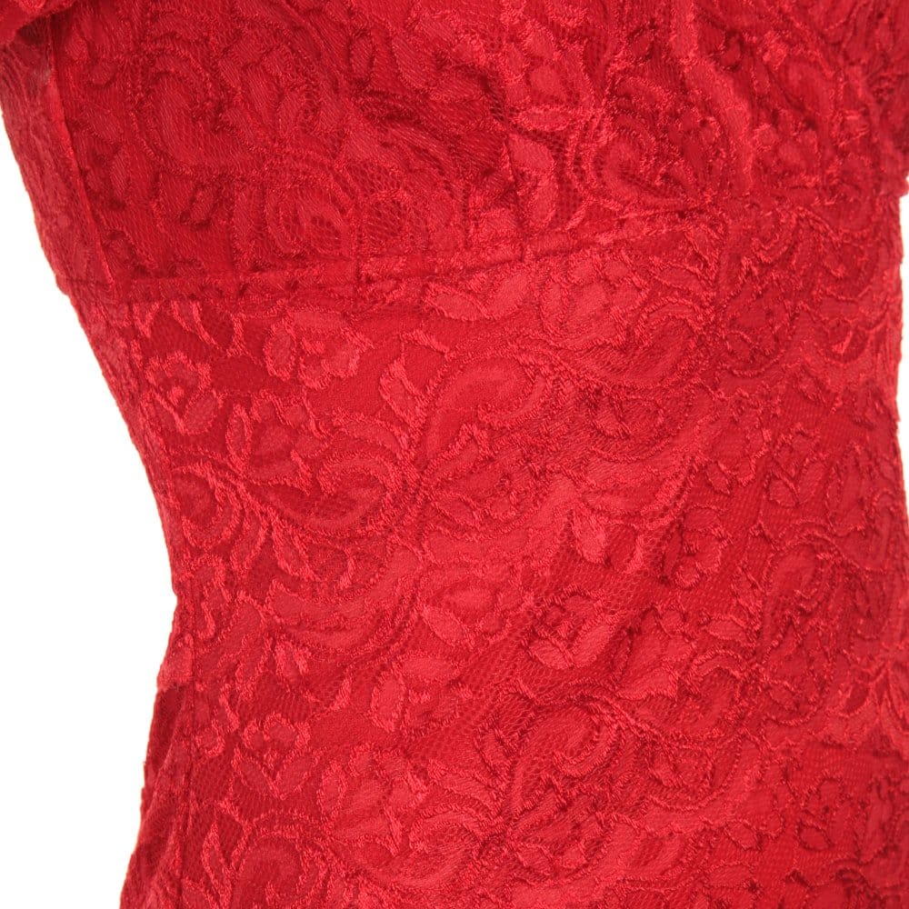 Bernshaw Emilia Short Lace Dress Red