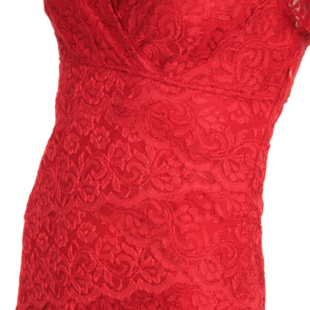 Bernshaw Emilia Short Lace Dress Red