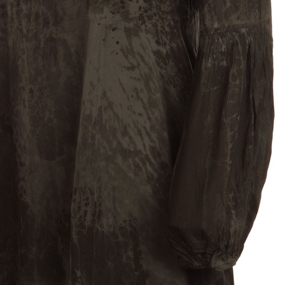 Tina & Jo Aline Tie Dye Dress With Zipped Back Brown/Black