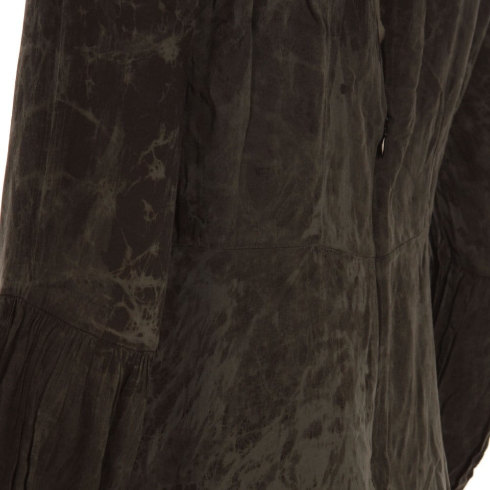 Tina & Jo Aline Tie Dye Dress With Zipped Back Brown/Black