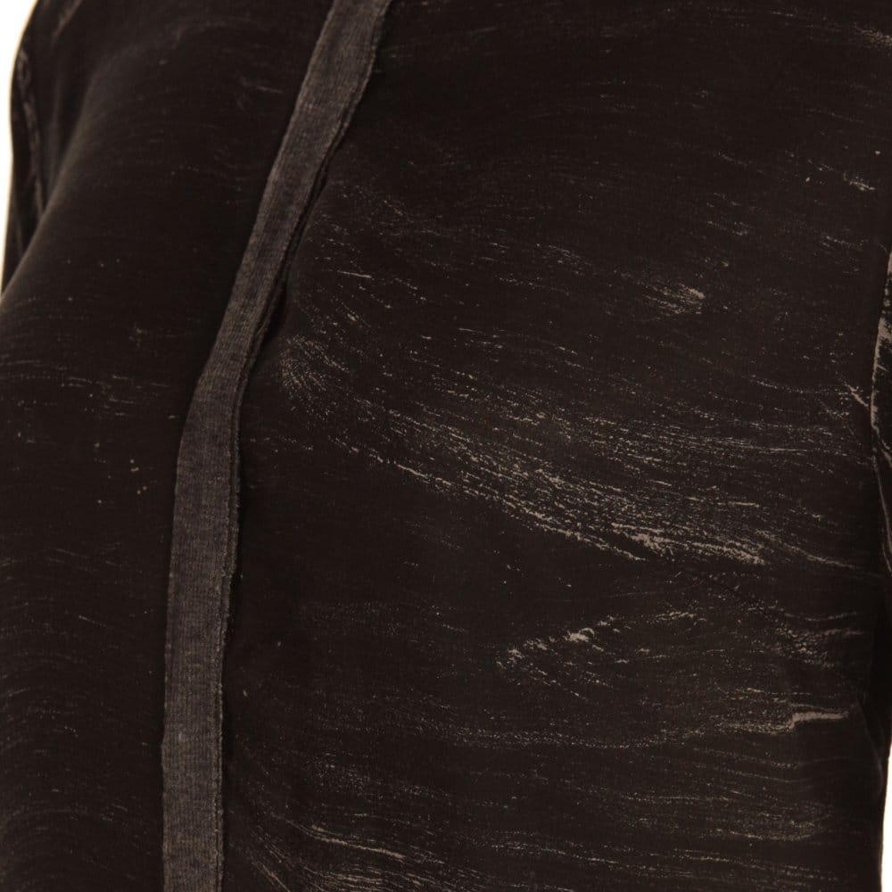 Tina & Jo Oversized Scratch Print Blouse With Mandarin Collar Brown/Black