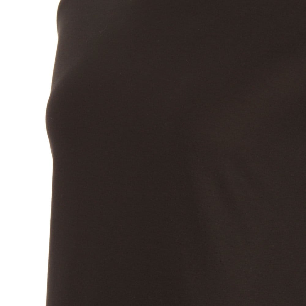 Sand Loose Bodied Dress With Knitted Sleeves Black