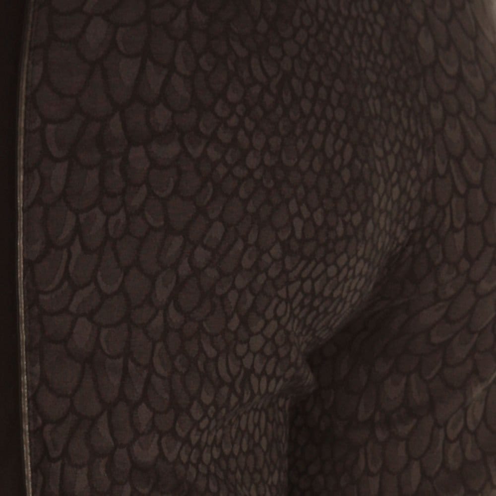 Lisette Scale Print Narrow Pant With Side Pipe Black