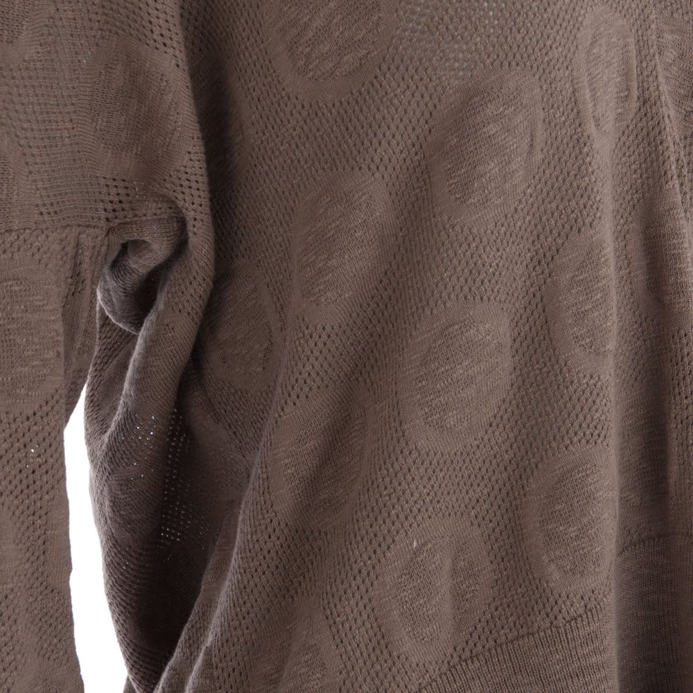 Backstage Noemi V Front And Back Textured Knit Taupe