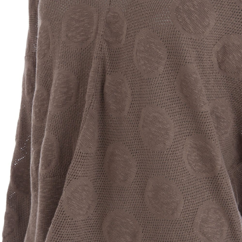 Backstage Noemi V Front And Back Textured Knit Taupe
