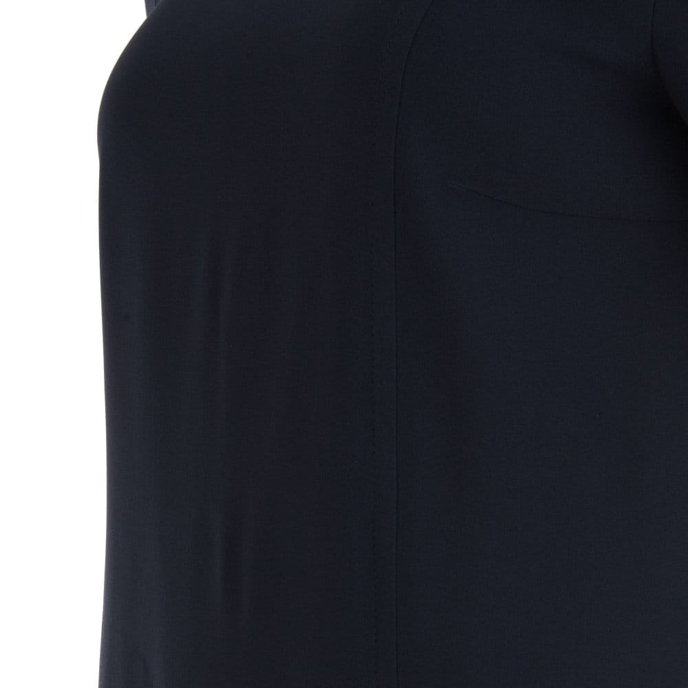 Hugo Boss Black Round Neck Relaxed Dress With 3/4 Sleeves Navy