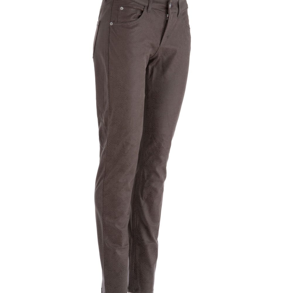 Mac Carrie Pipe Snake Print Slim Fit Jean Taupe 30L