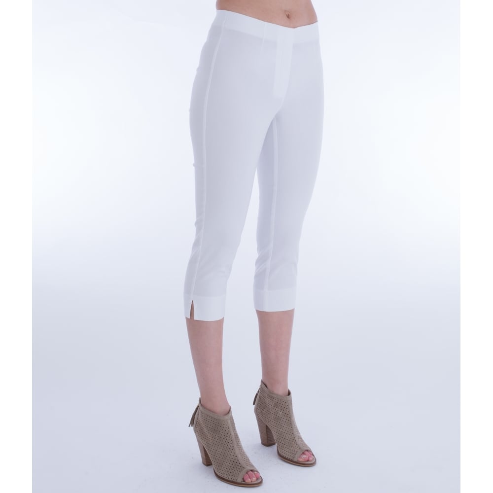 Simclan Cropped Capri Trouser White 1564-42