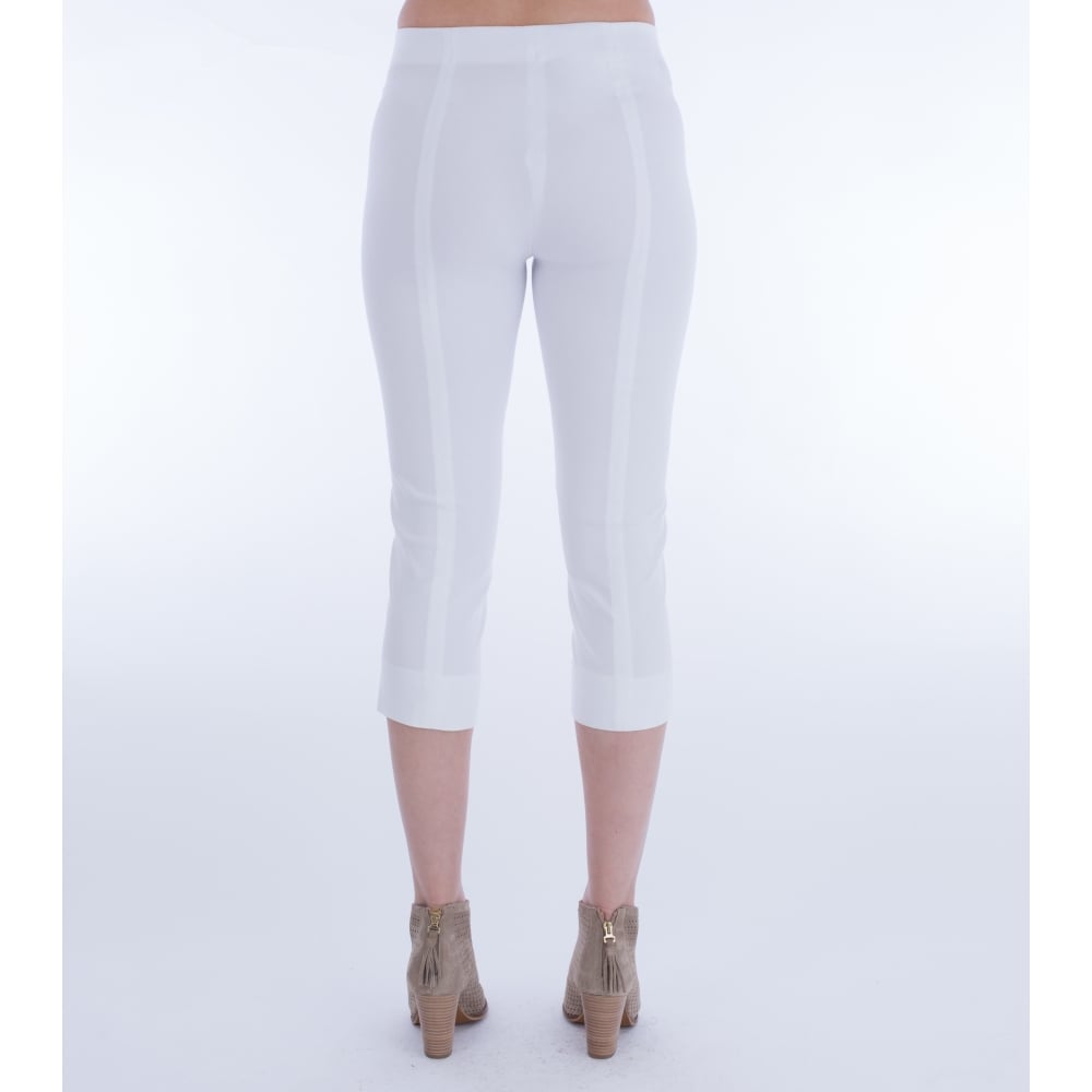 Simclan Cropped Capri Trouser White 1564-42