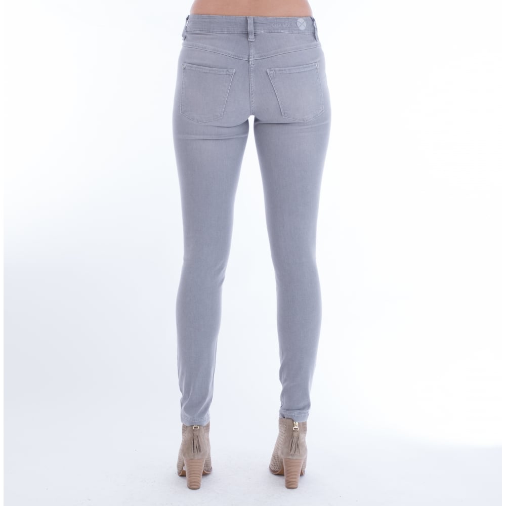 Mac Skinny Dream Jeans Silver Grey 30L