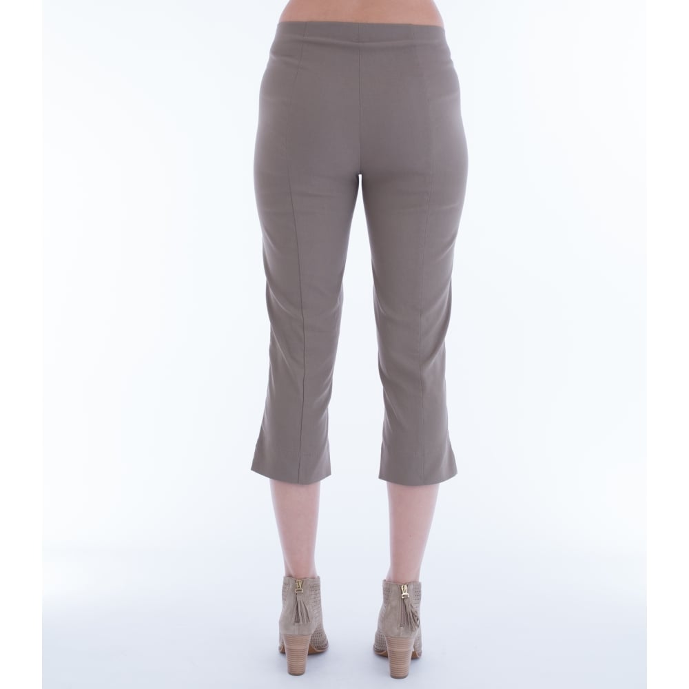 Robell Marie Cropped Pant Taupe 51576