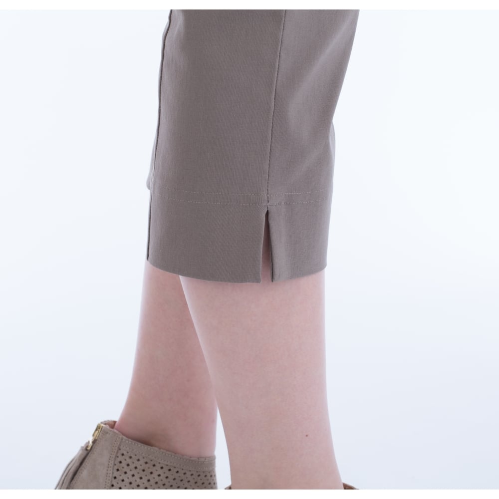 Robell Marie Cropped Pant Taupe 51576