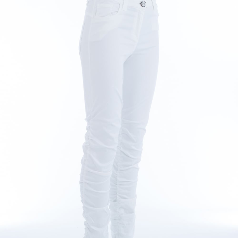 Elisa Cavaletti Side Gathered Jean White