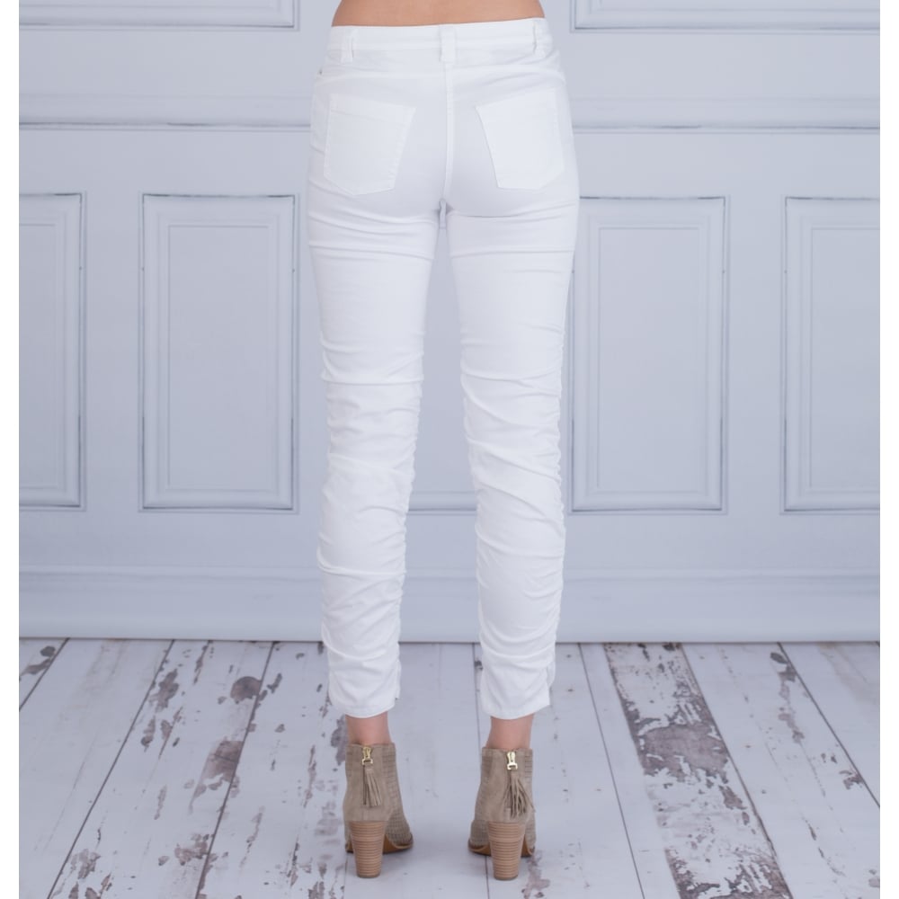 Elisa Cavaletti Side Gathered Jean White