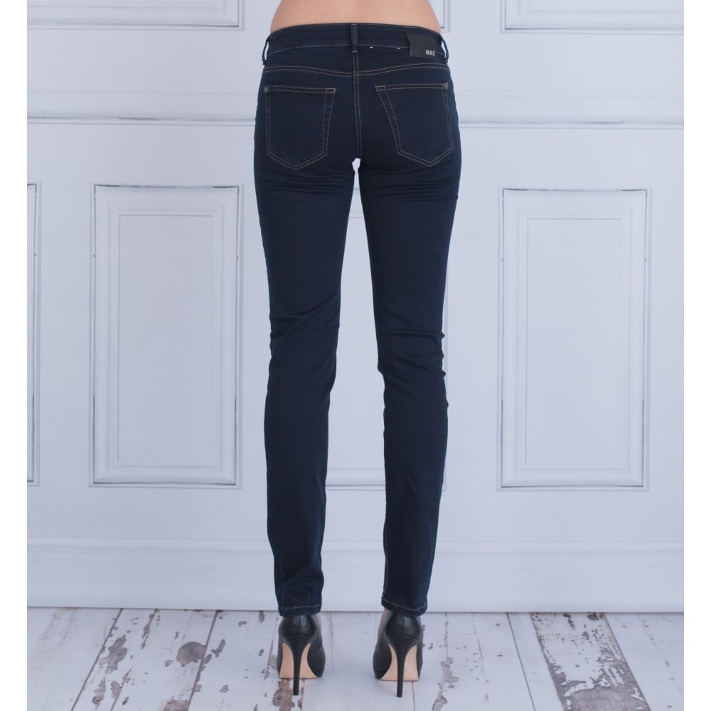 Mac Carrie Pipe Narrow Leg Jean Dark Rinsewash 32L