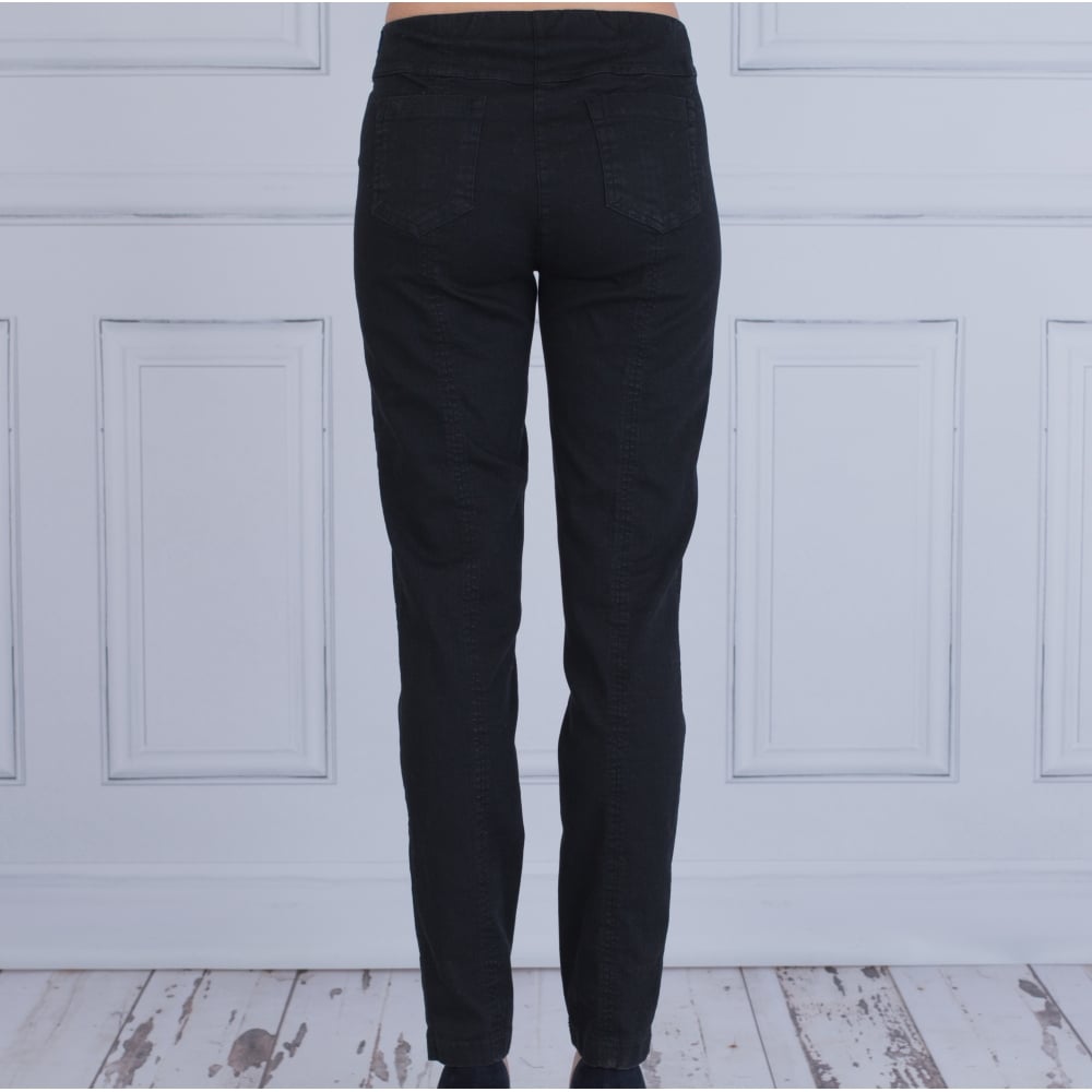 Robell Bella Narrow Leg Jean Black