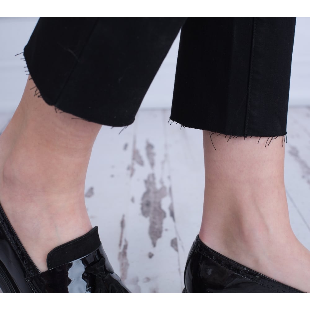 Paige Jeans Jacqueline High Rise Crop Jean With Raw Hem Black Shadow