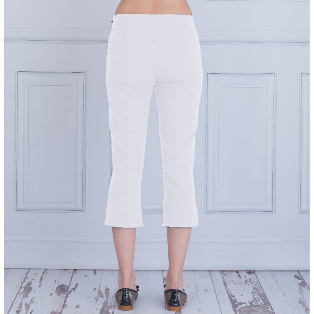 Robell Marie 07 55Cm Cropped Trouser White 51576 5499