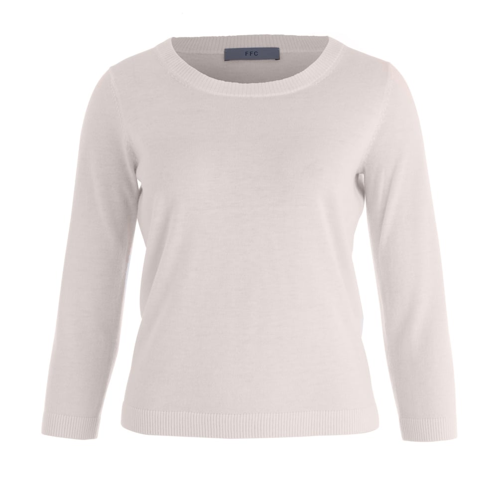 FFC Round Neck Short Bodied Jumper Beige
