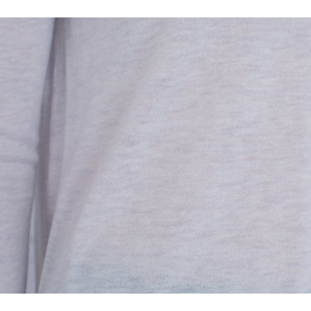 FFC Round Neck Fine Knit Side Split Jumper Ice