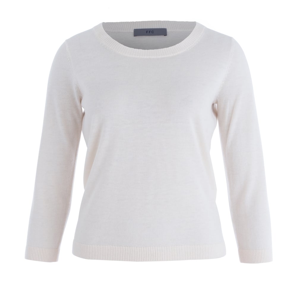 FFC Round Neck Short Bodied Jumper Champagne