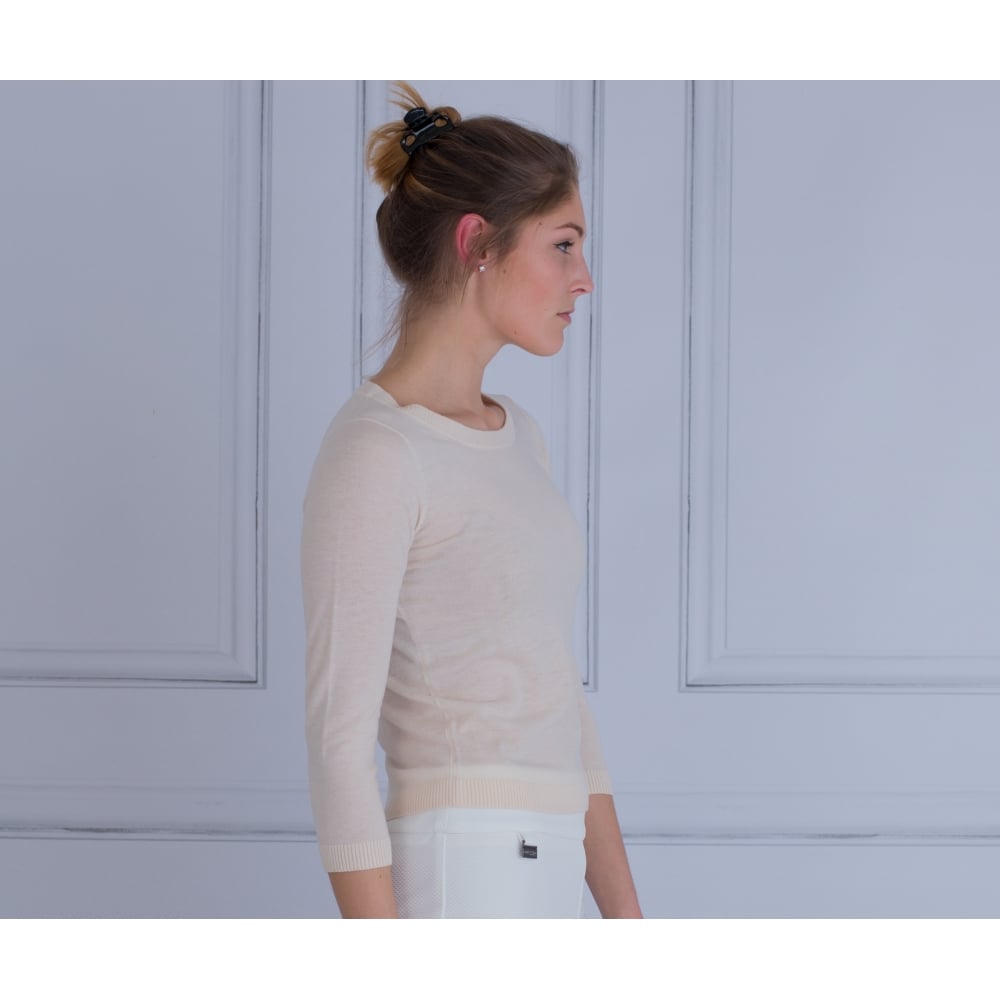 FFC Round Neck Short Bodied Jumper Champagne