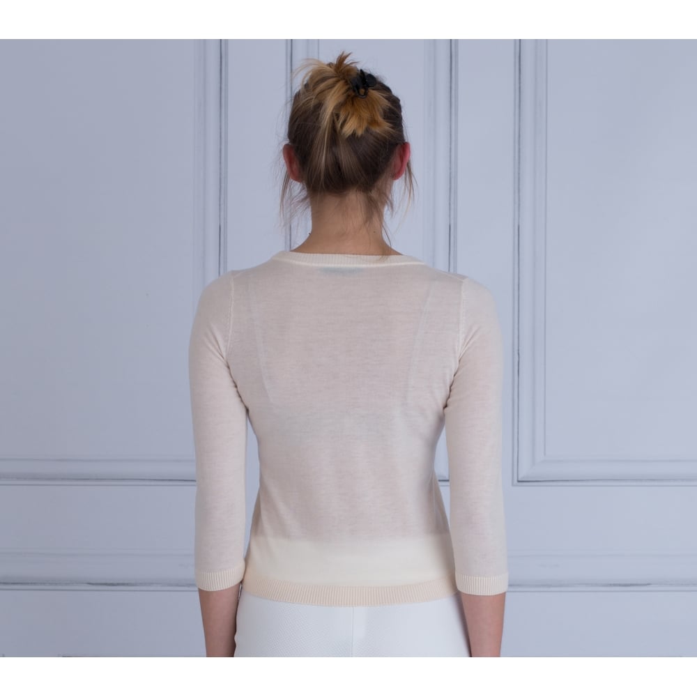 FFC Round Neck Short Bodied Jumper Champagne