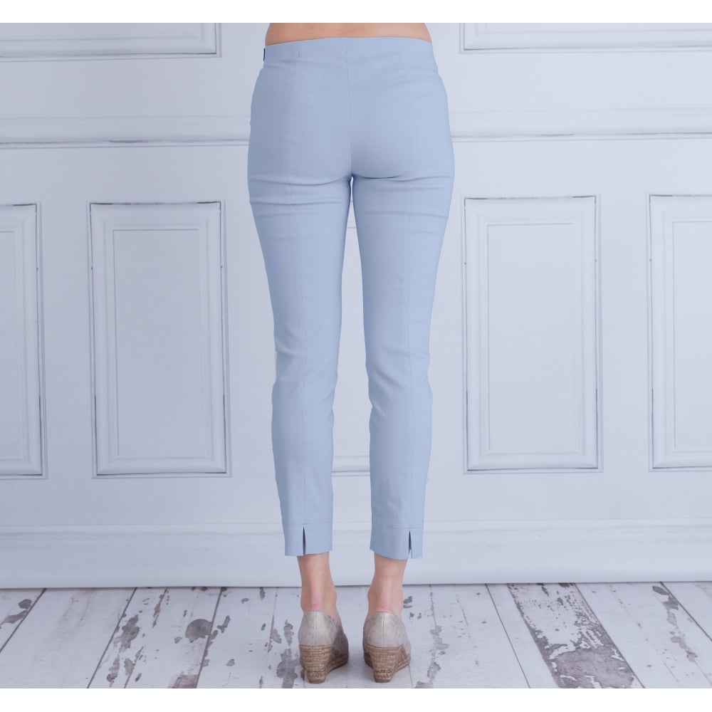Robell Rose Narrow 68Cm Leg Capri Pant In Pale Blue 51527 5499