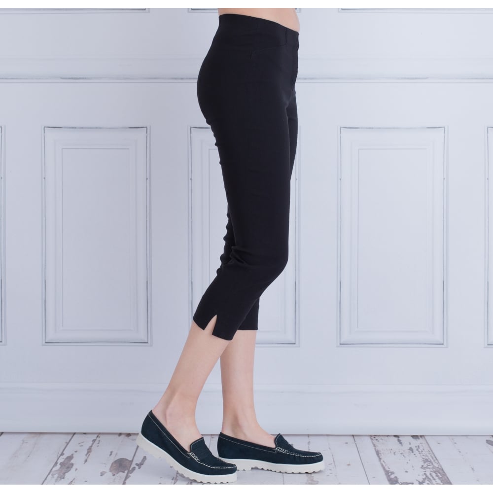 Robell Rose Super Slim Capri Pant Black 55cm
