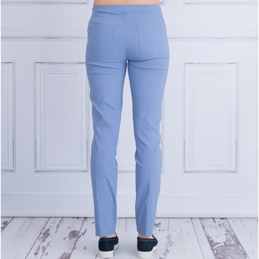 Robell Bella 78Cm Slim Leg Trouser Light Blue 51559 5499
