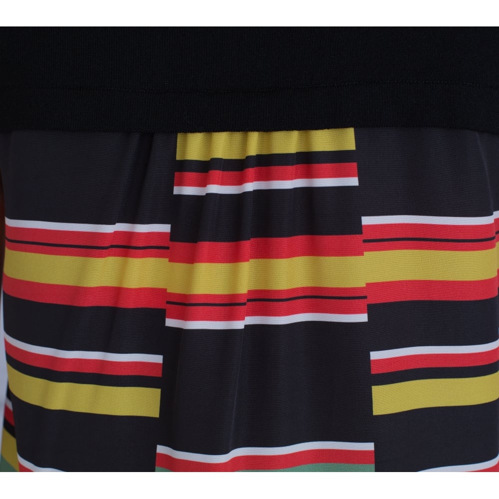 Beatrice B Pleat Back Jumper Black/Red/Mustard