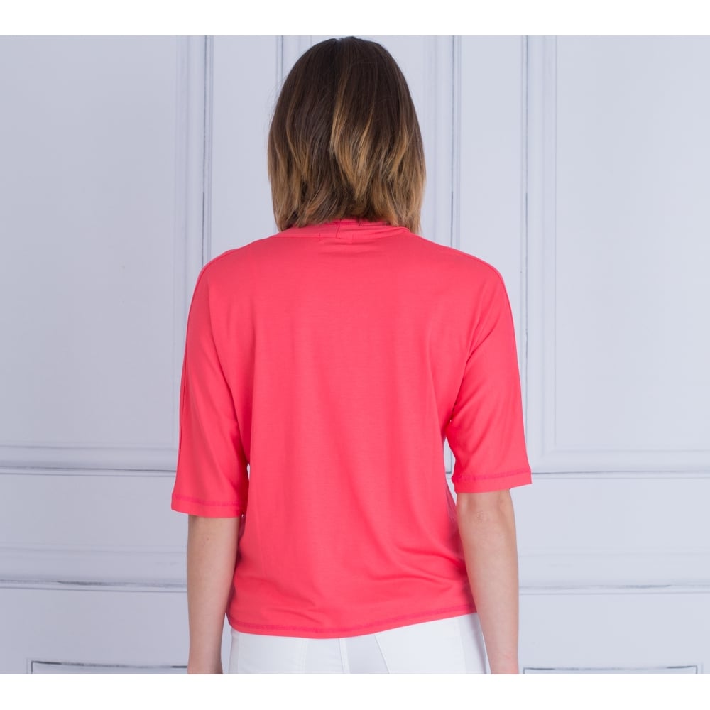 Masai Ili Half Sleeve Tie Front Cardigan Cherry