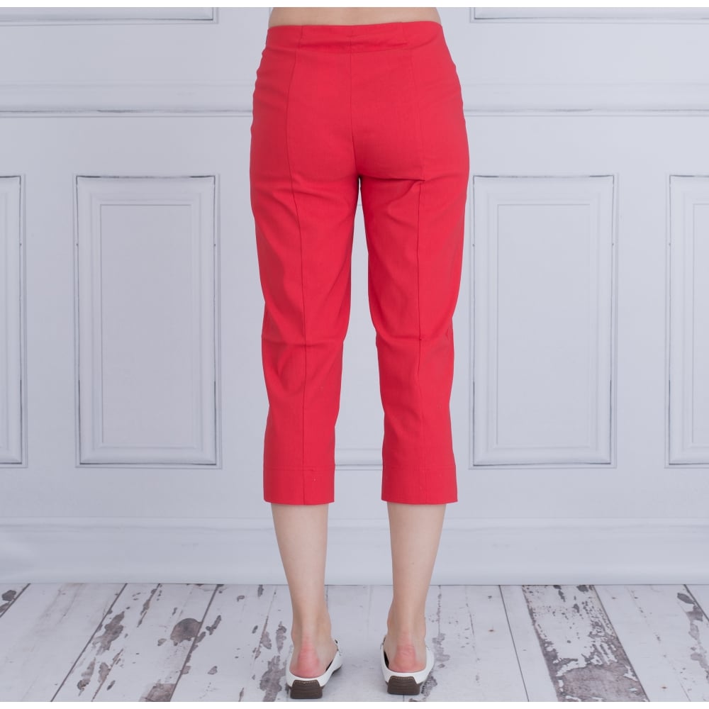 Robell Marie 07 55Cm Cropped Trouser In Red 51576 5499