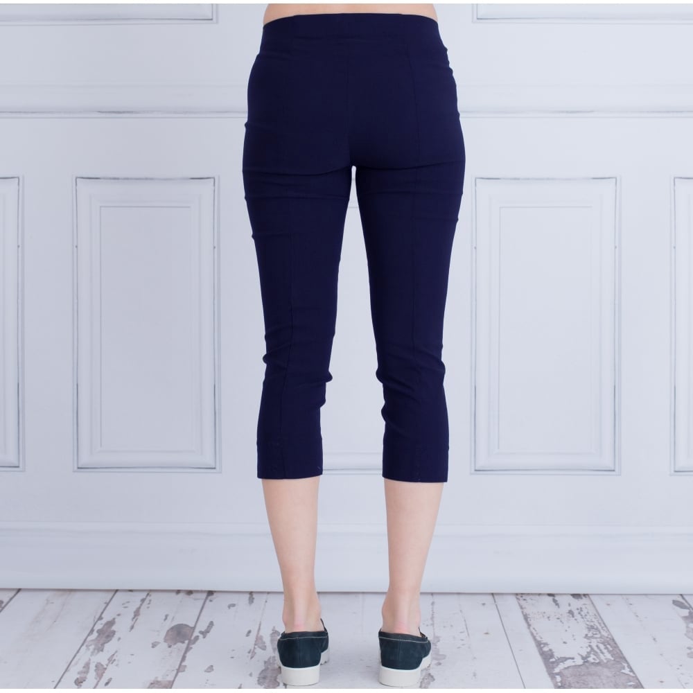 Robell Rose Super Slim Capri Pant Navy 55cm