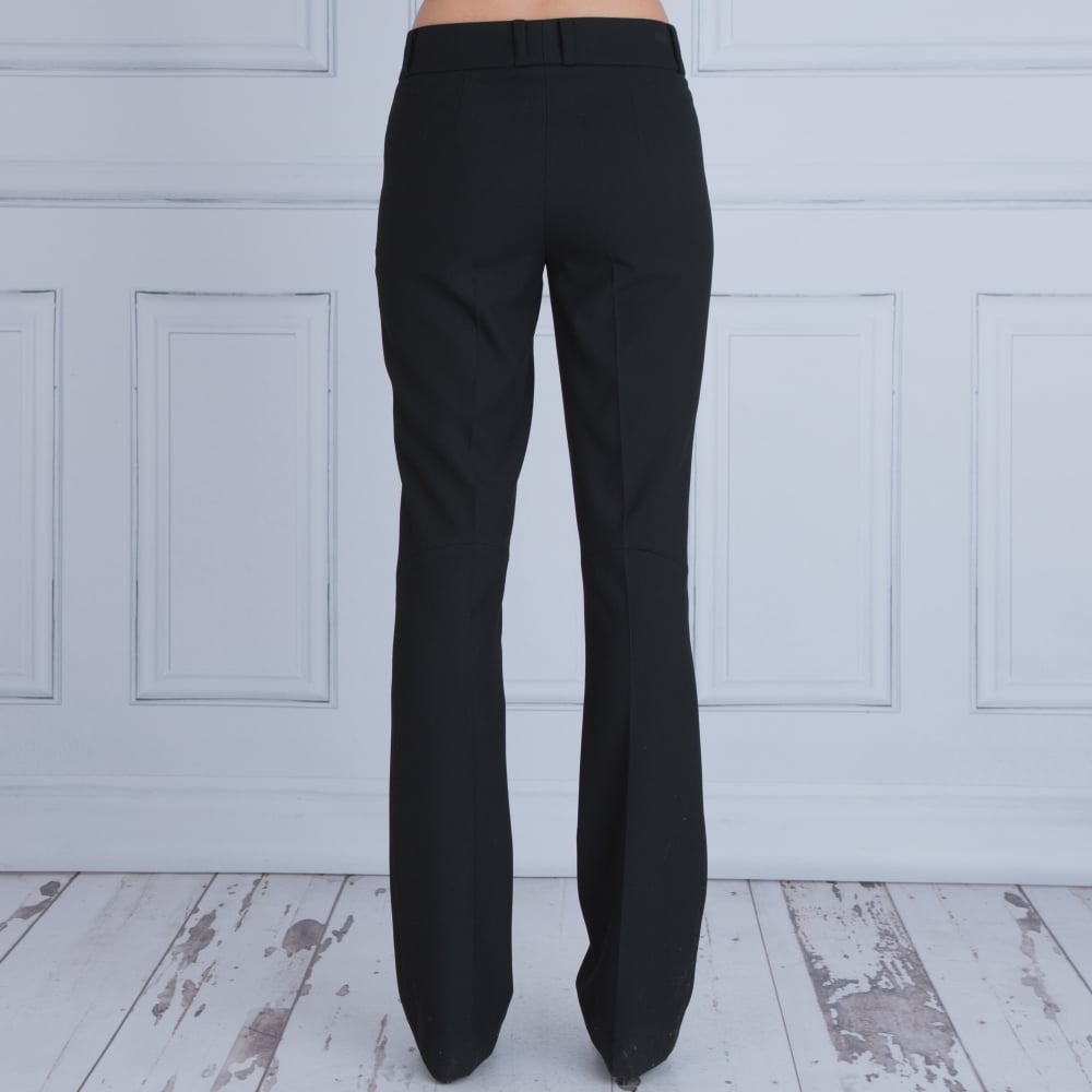 Riani Long Leg Bootcut Side Zip Detail Trouser Black