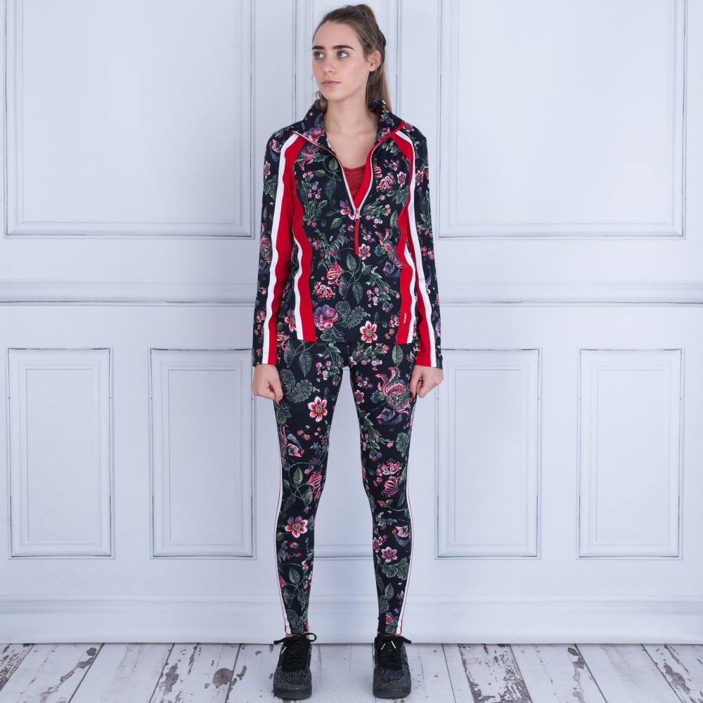 Marc Cain Lace Back And Hem Cotton Rib Vest Red